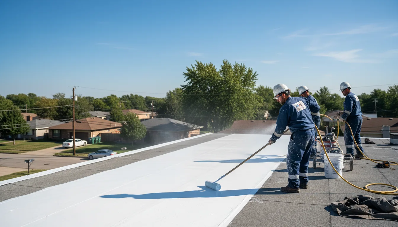 Commercial roof coating in Mooresville, NC near me
